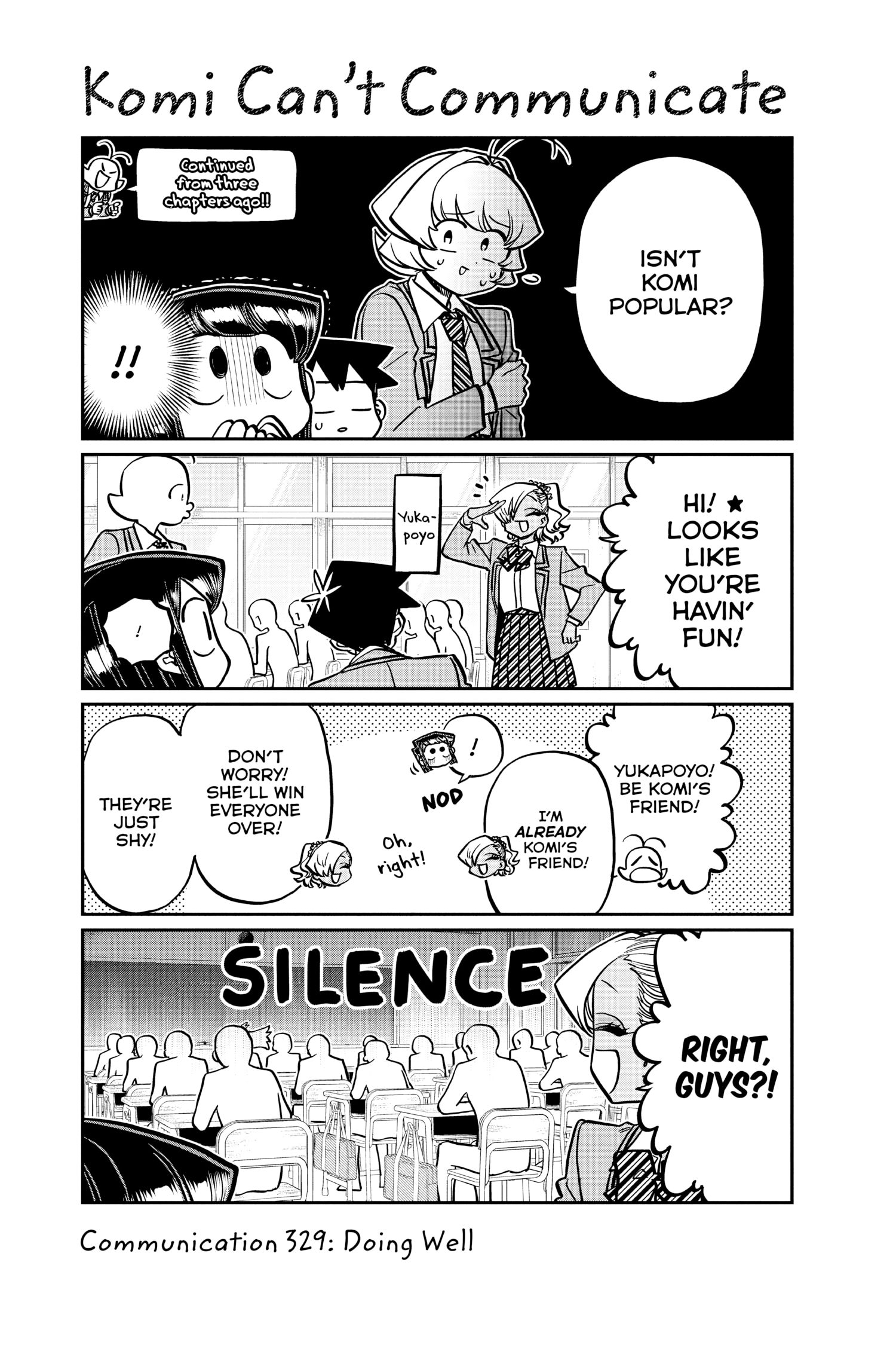 Komi Can’t Communicate, Chapter 329 image 01